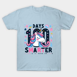 100 days smarter, elegant unicorn T-Shirt